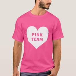 T-Shirt für das rosa Team im Farbenkrieg