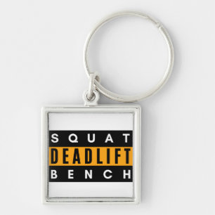 T-Shirt für Deadlift, Squat und Bankdrücken Schlüsselanhänger