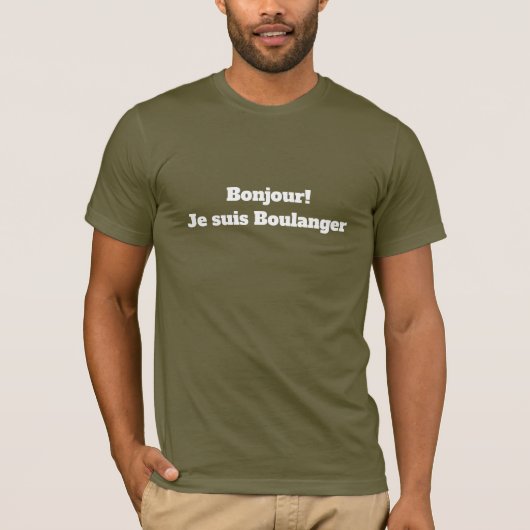 T-Shirt für den Bäcker (Vorderseite)