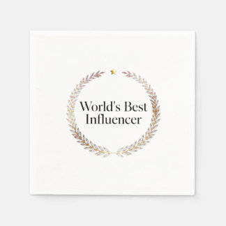 T-Shirt für den besten Influencer der Welt, lustig Serviette