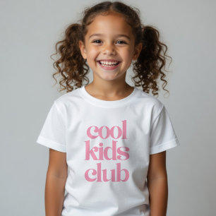 T-Shirt für den Cool Kids Club Rosa Kindershirt Tr