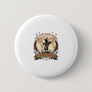 T-Shirt für den ersten Halloween-Lehrer für grusel Button