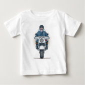 T - Shirt für den Säugling von Polizeikrafträdern (Vorderseite)