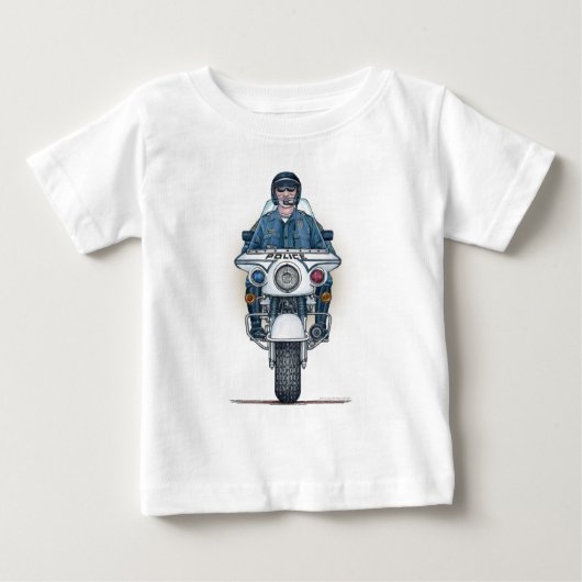 T - Shirt für den Säugling von Polizeikrafträdern (Vorderseite)