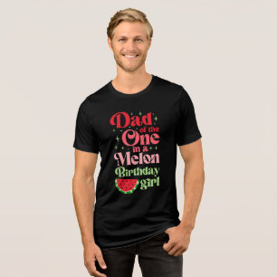 T-Shirt für den Vater eines One-in-a-Melon-Geburts Tri-Blend Shirt