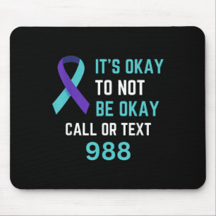 T-Shirt für die 988-Hotline zur Suizidprävention 9 Mousepad