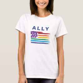 T - Shirt für die Altistische Regenbogenflagge