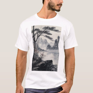 T - Shirt für die Anstrichfarben Landschaft im Nat