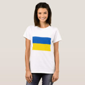 T - Shirt für die Flag-Farben in der Ukraine (Vorne ganz)
