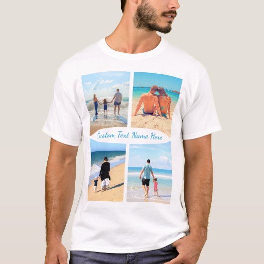 T - Shirt für die FotoCollage Ihrer Familie mit be (Vorderseite)