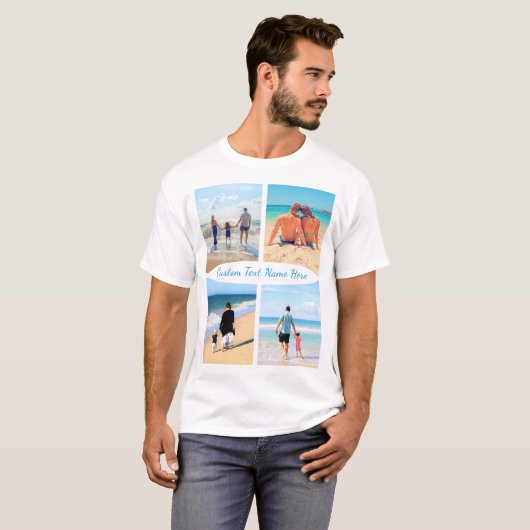 T - Shirt für die FotoCollage Ihrer Familie mit be (Vorne ganz)