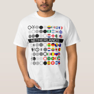 T - Shirt für die Länderbezeichnung World Soccer