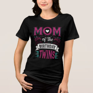 T-Shirt für die Mutter der Zwillinge zum Geburtsta Tri-Blend Shirt