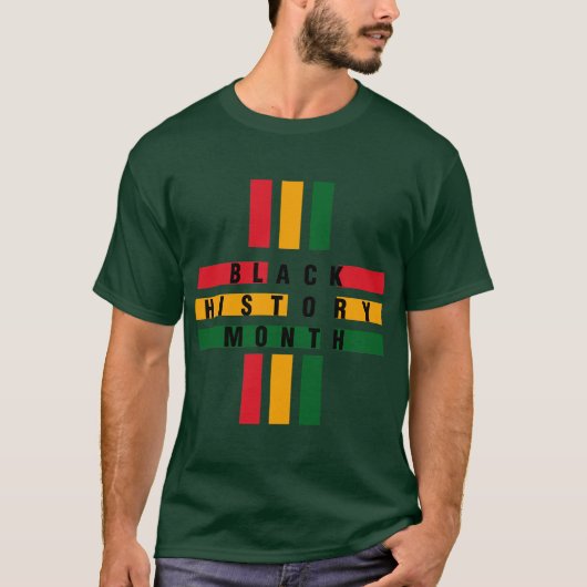 T - Shirt für die schwarze Geschichte Monat Afrika (Vorderseite)