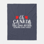T - Shirt für die Stammfamilien in Kanada Fleecedecke (Vorderseite)