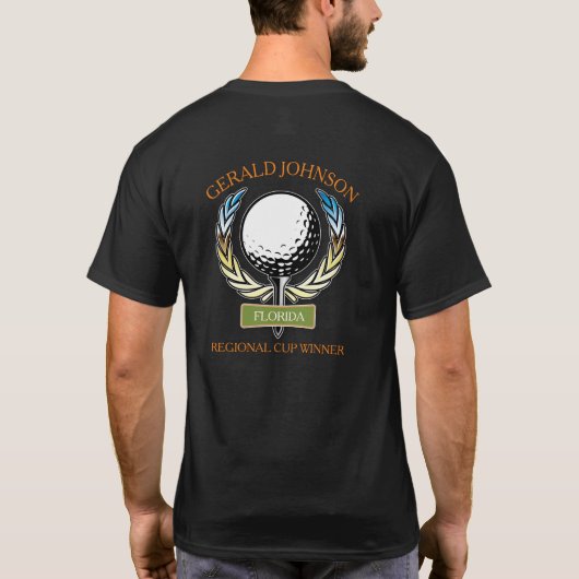 T - Shirt für die Vorlage für das Golfdesign (Rückseite)