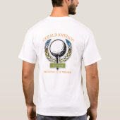 T - Shirt für die Vorlage für das Golfdesign (Rückseite)
