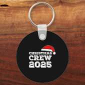T-Shirt für die Weihnachtsmannschaft 2025 passende Schlüsselanhänger (Vorderseite)
