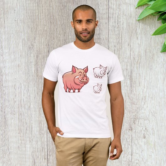 T - Shirt für drei Schweine