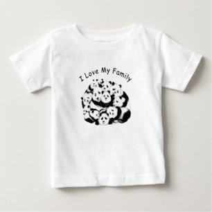 T - Shirt für Familie Panda - Ich Liebe meine Fami