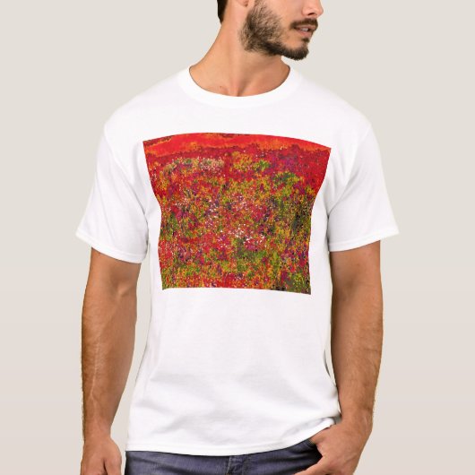 T - Shirt für Feldmalerei mit Wild-Blume (Vorderseite)