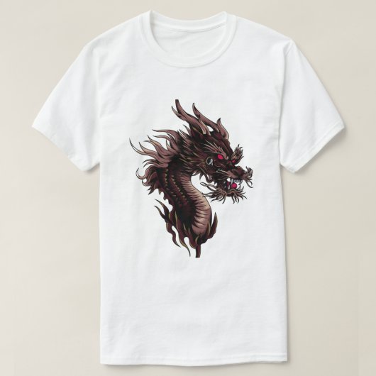 T - Shirt für Feuerdrachen in Dungeons und Drachen (Design vorne)