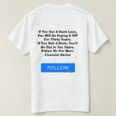 T - Shirt für Finanzberatung (Design Rückseite)