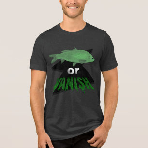 T-Shirt für Fische oder Schweine - Bella und Leinw Tri-Blend Shirt