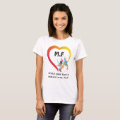 T - Shirt für Frauen | Hinzufügen Ihrer Liebe Init (Vorne ganz)