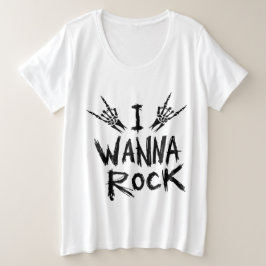T-Shirt für Frauen - I Wanna Rock
