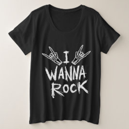 T-Shirt für Frauen - I Wanna Rock