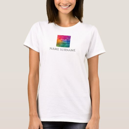 T - Shirt für Frauen - Ihr Firmenlogo (Vorderseite)