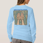 T - Shirt für Frauen mit blauer Reflexologie (Rückseite)