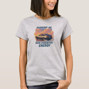 T-Shirt für Frauen mit dem Aufdruck "Running On Ma