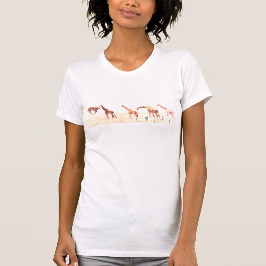 T-Shirt für Frauen mit Giraffe (Vorderseite)