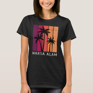 T-Shirt für Frauen mit vintage Sonnenuntergang-Mot
