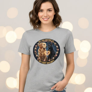 T-Shirt für Frauen zum Valentinstag mit pelzigem S Tri-Blend Shirt