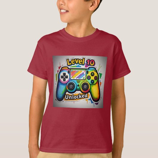 T-Shirt für freigegebene Controller-Boys der Stufe (Vorderseite)