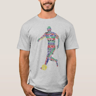 T - Shirt für Fußball-Spielertypografie