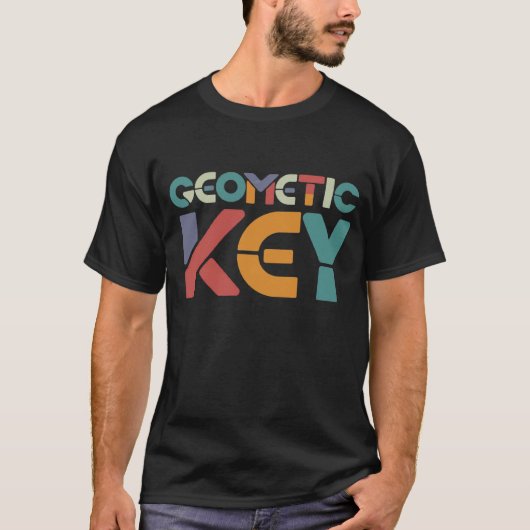 T - Shirt für geometrische Tastenentwürfe (Vorderseite)