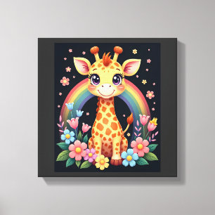 T-Shirt für Giraffenliebhaber Leinwanddruck