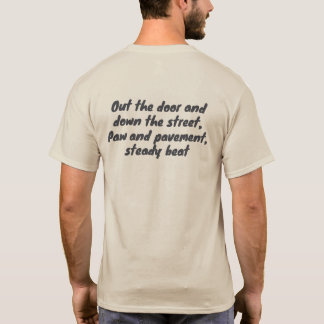 T-Shirt für Haustierbesitzer 'Zur Tür hinaus, die 