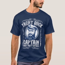 T-Shirt für Herren mit Yachting-Rock-Kapitän-Motiv