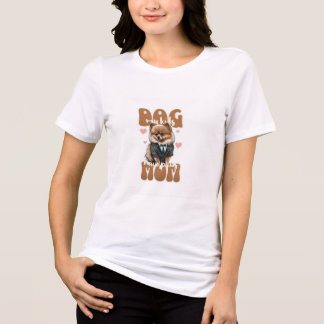 T-Shirt für Hundemamas – Herz- und Pfoten-Design – Tri-Blend Shirt