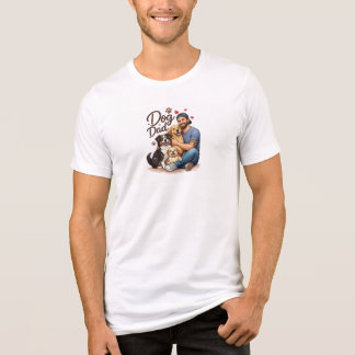 T-Shirt für Hundepapa – „Mein Hund führt mich spaz Tri-Blend Shirt