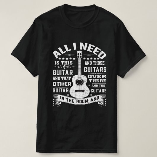 T - Shirt für jeden Musiker Alles was ich brauche  (Design vorne)
