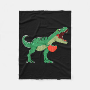 T-Shirt für Jungen zum Valentinstag Kinder T-Rex D Fleecedecke