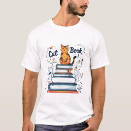 T - Shirt für Katzen - Bücher und Katzen | Shirt l