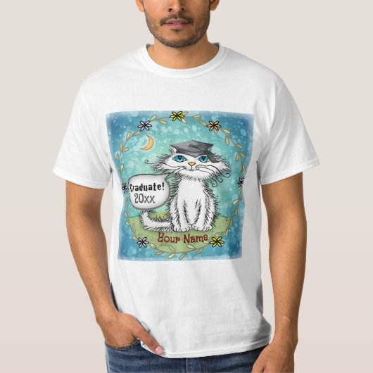 T - Shirt für Katzengraduiertenstudium (Vorderseite)