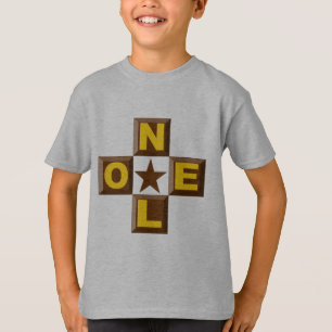T-Shirt für Kinder hellgrau DESIGN WEIHNACHTEN